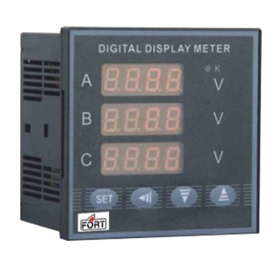 AC Digital Voltmeter 96x96 FT-96V 3 DISPLAY